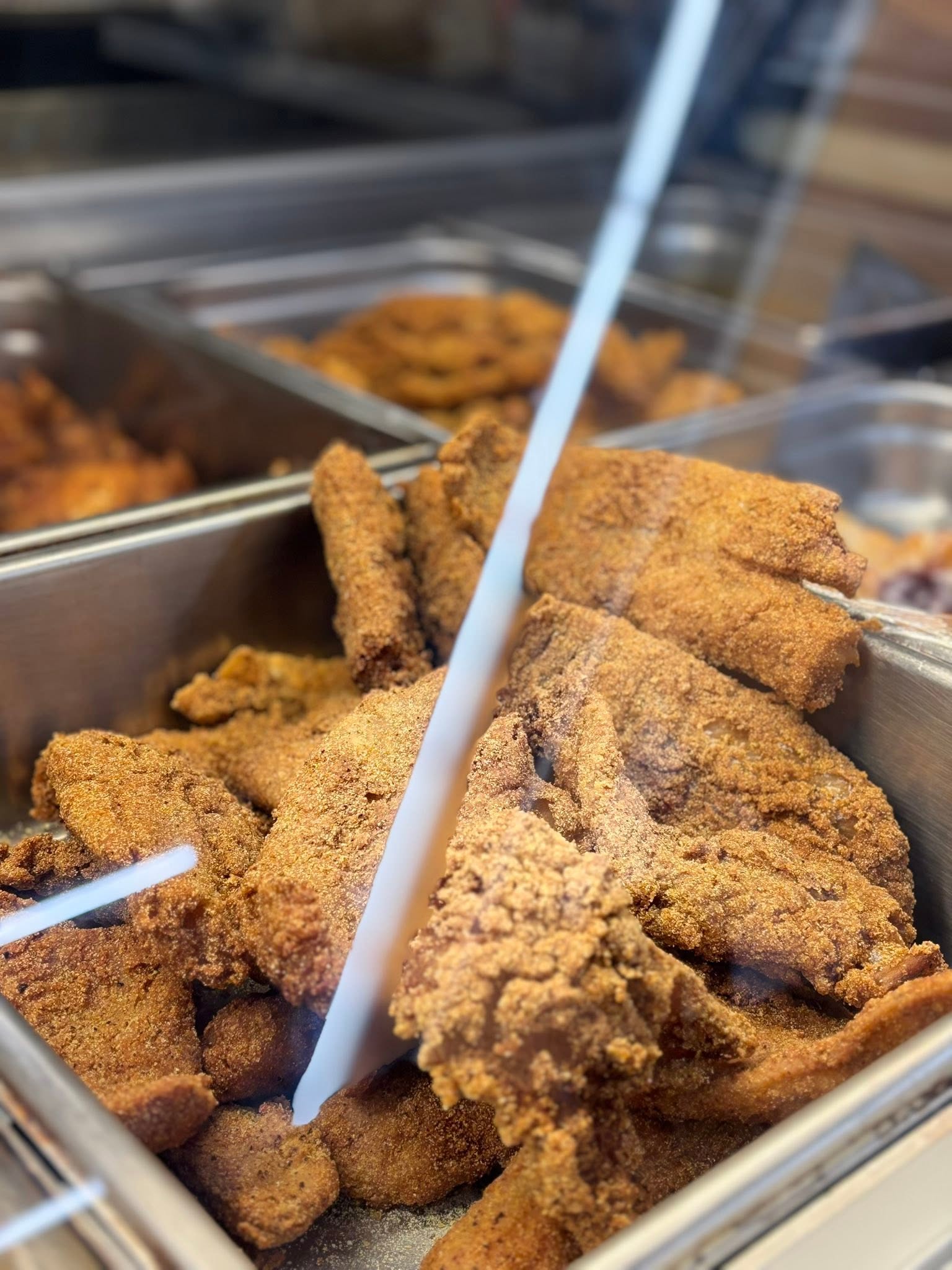 Fresh-fried catfish and whiting at the deli