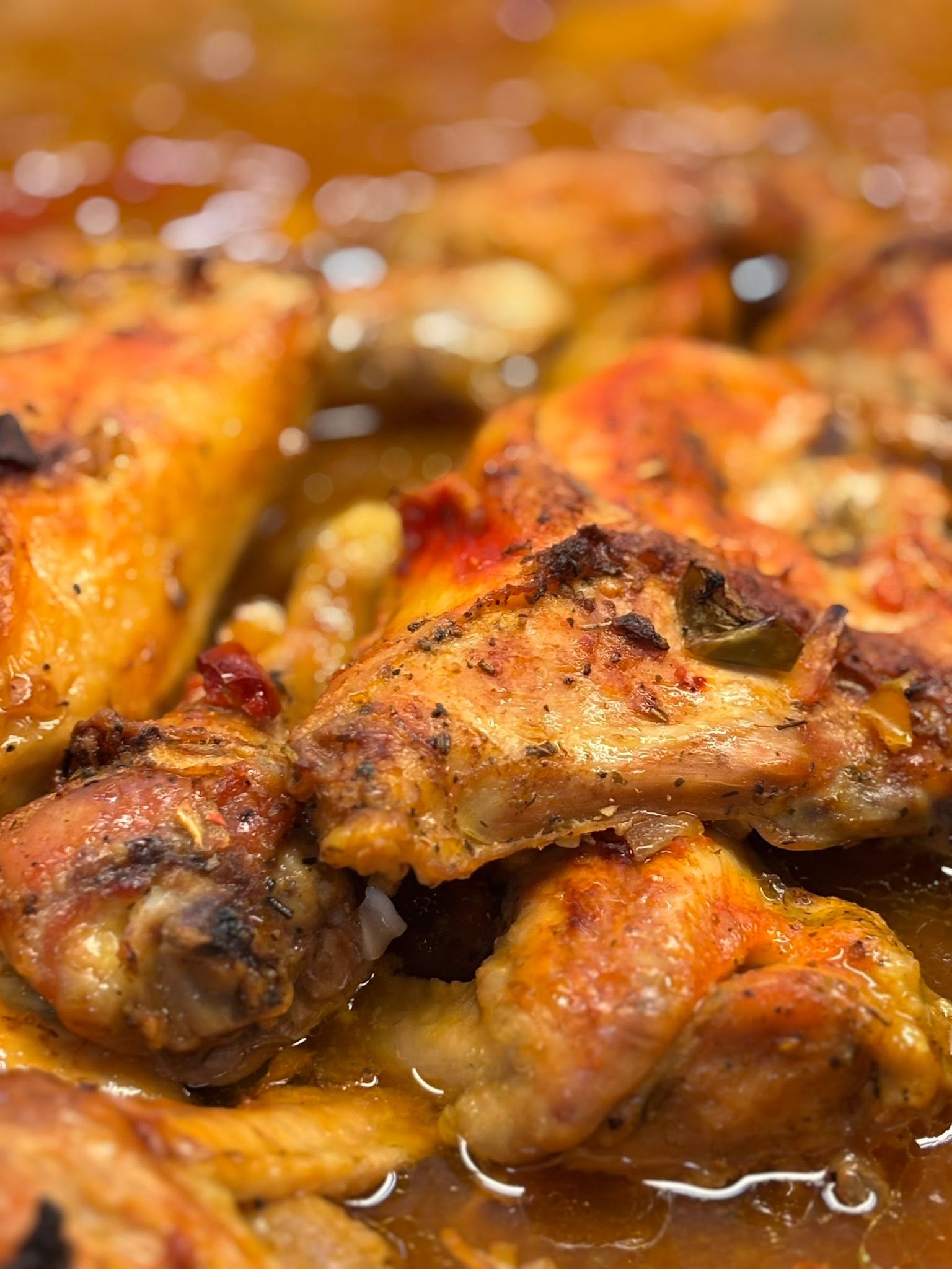 Saucy hot wings
